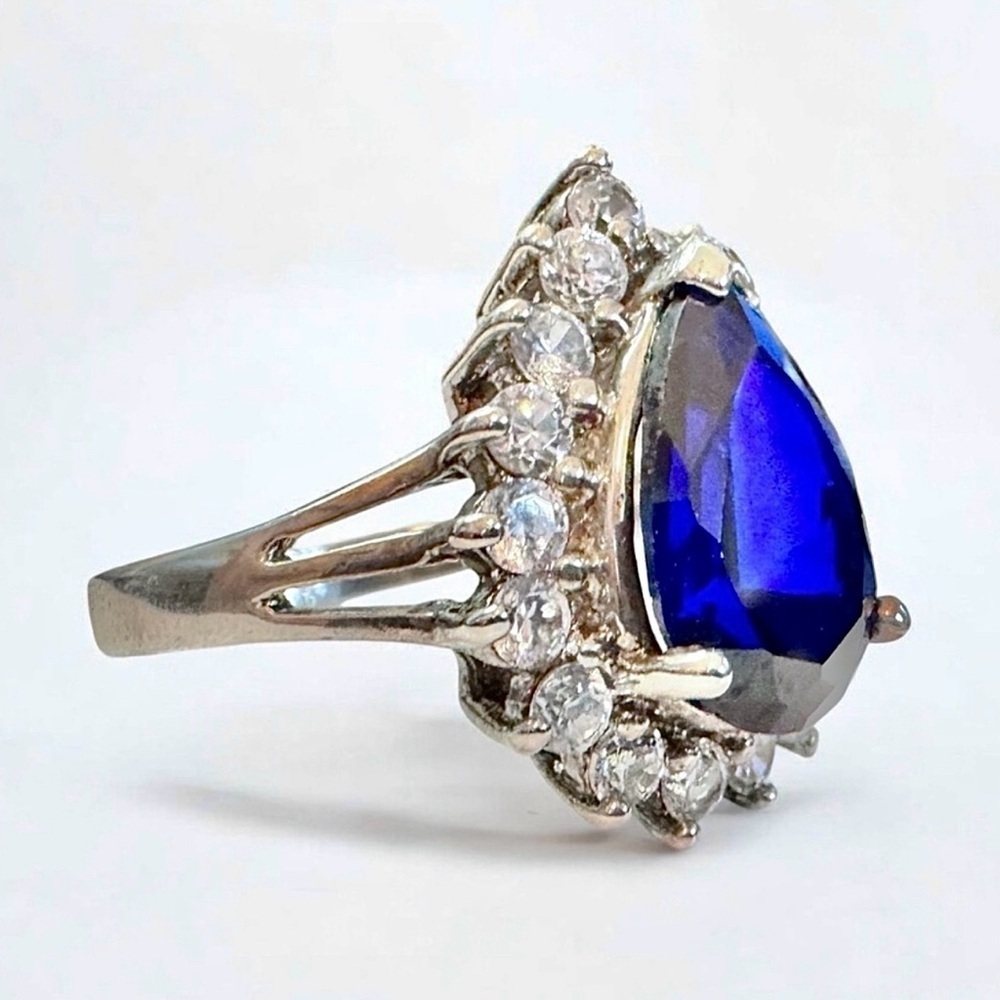 Ross-Simons Sapphire 925 Sterling Silver Ring (9.75/6g) - Picture 4 of 11